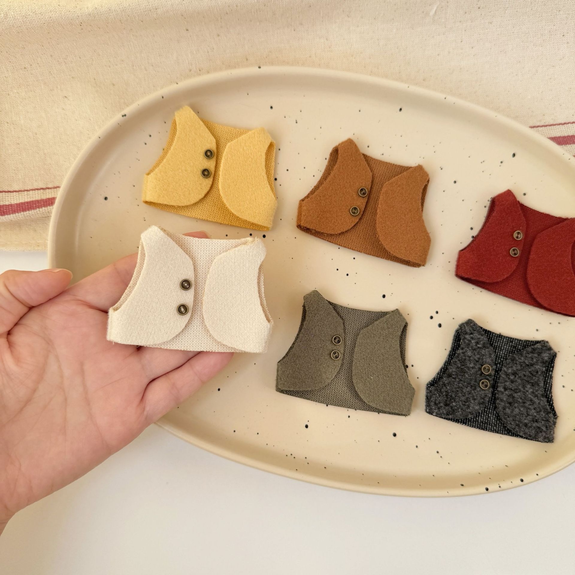 Vintage Fashion Stores - Handmade 10cm Doll Clothes Vintage Wool