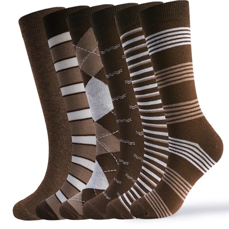 6 Pairs Vintage Brown Argyle S - Vintage Fashion Enthusiasts ulasan dan harga