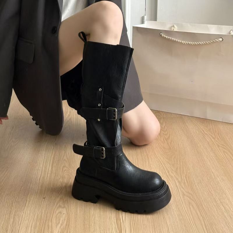 2026 New Vintage Thick Bottom  - Vintage Fashion Online ulasan dan harga