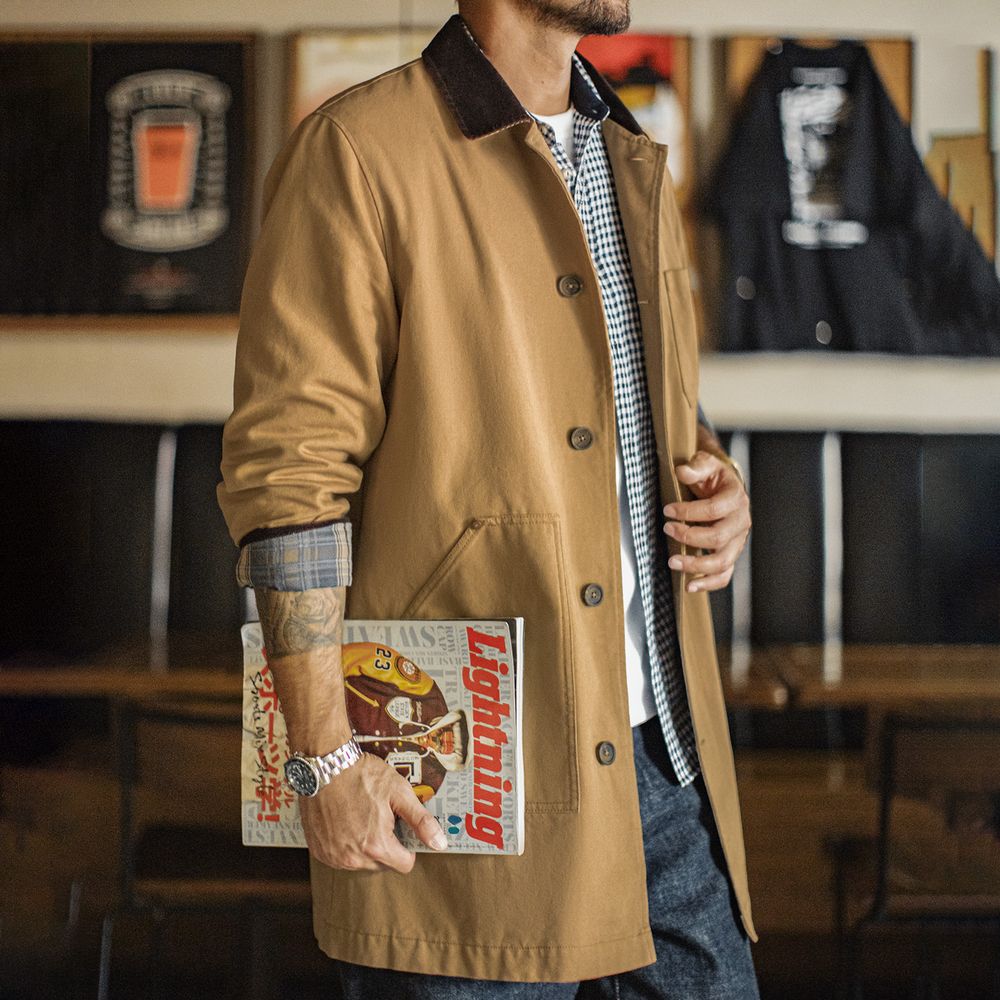 Maden Men's Vintage Michigan J - Vintage Windbreaker Nylon ulasan dan harga