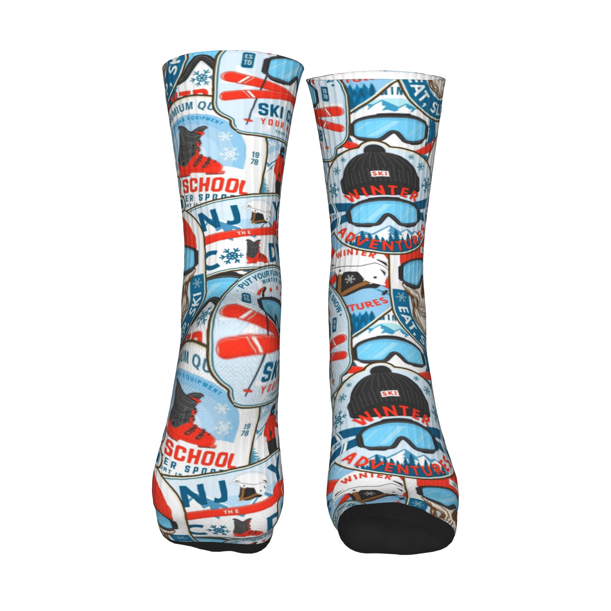 Vintage Red Blue Ski Club Seam - Vintage Fashion Dresses ulasan dan harga