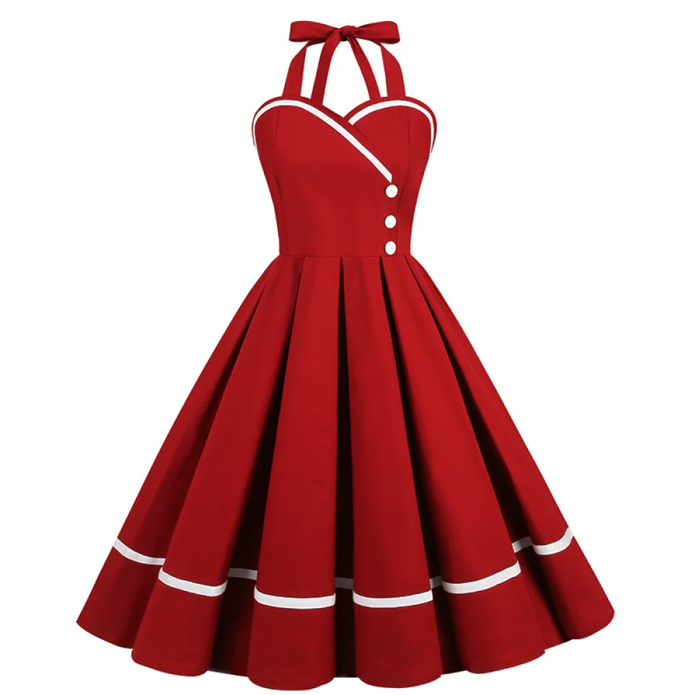 Halloween  50s 60s 80s Retro D - Vintage Fashion Dresses ulasan dan harga