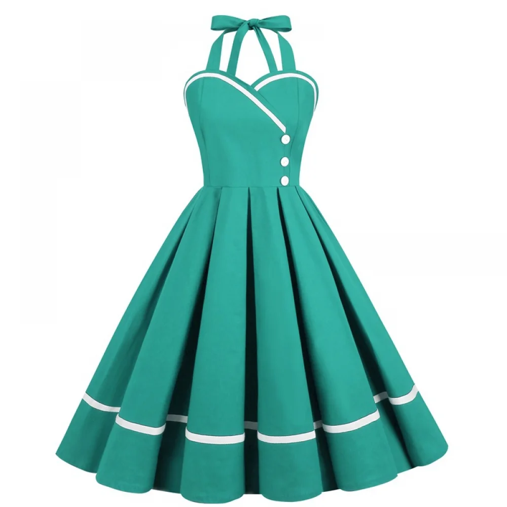 Halloween  50s 60s 80s Retro D - Vintage Fashion Dresses ulasan dan harga