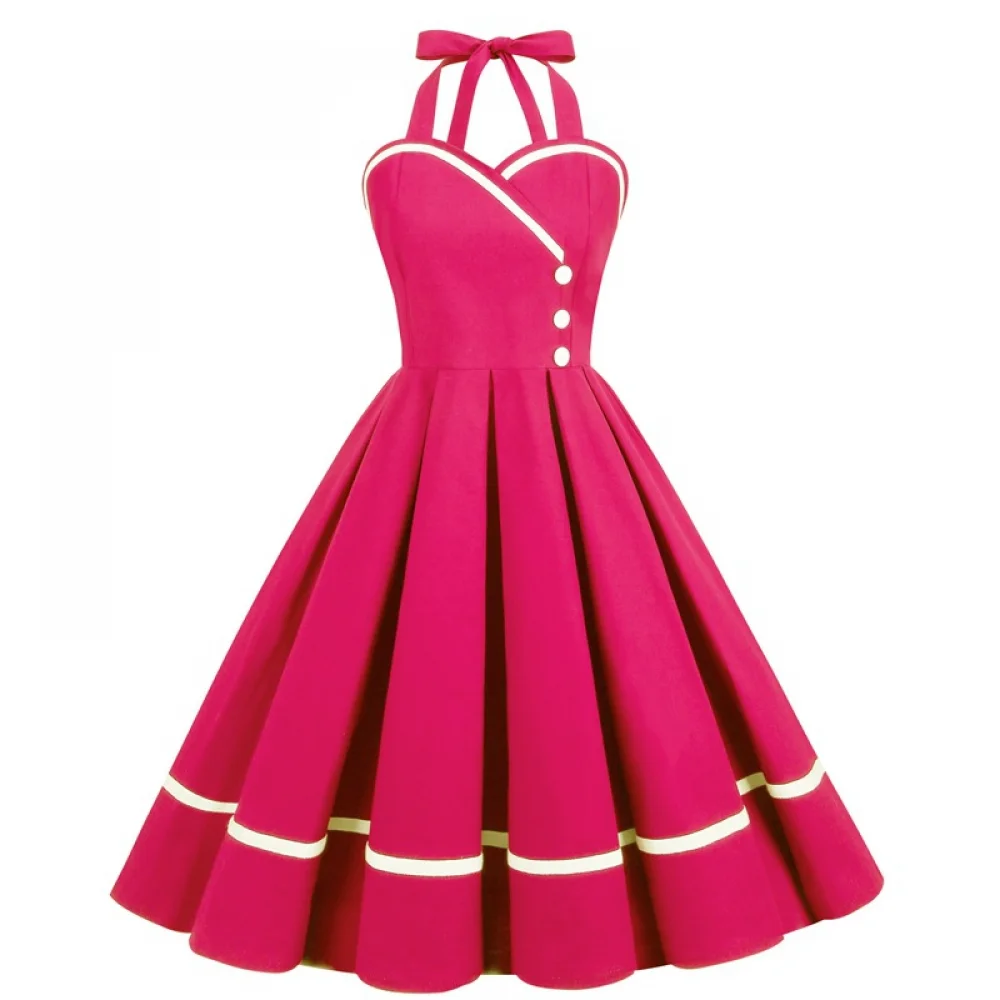 Halloween  50s 60s 80s Retro D - Vintage Fashion Dresses ulasan dan harga