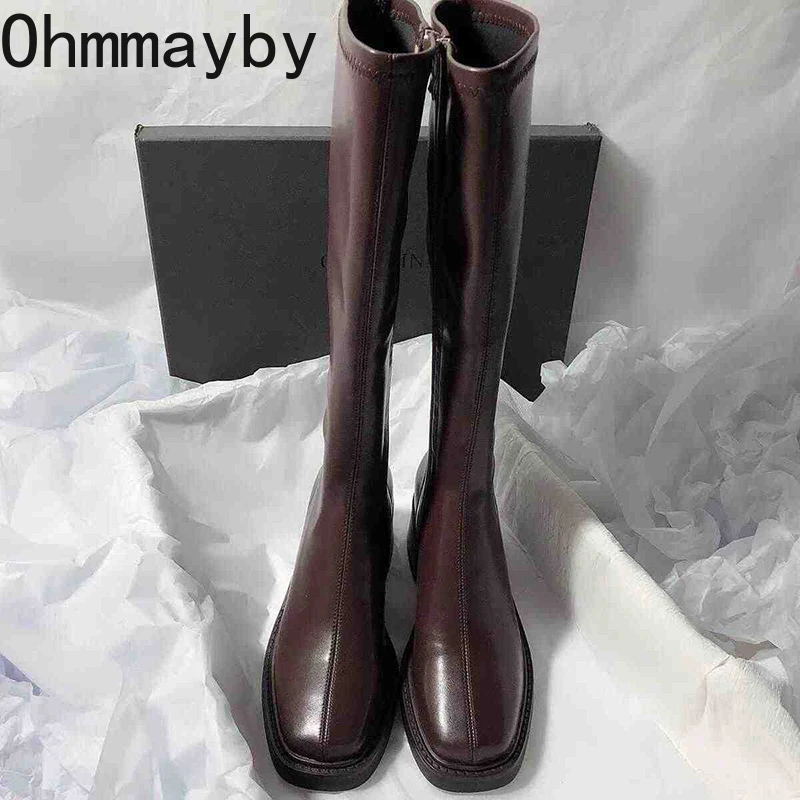 Vintage Thick Heel Women Knee  - Vintage Fashion Online ulasan dan harga