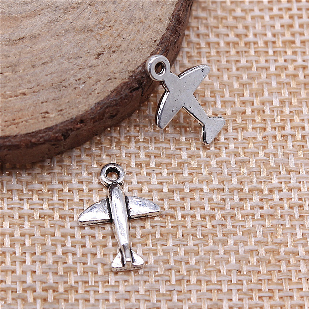 10pcs 11x15mm Antique Silver C - Vintage Fashion Stores ulasan dan harga
