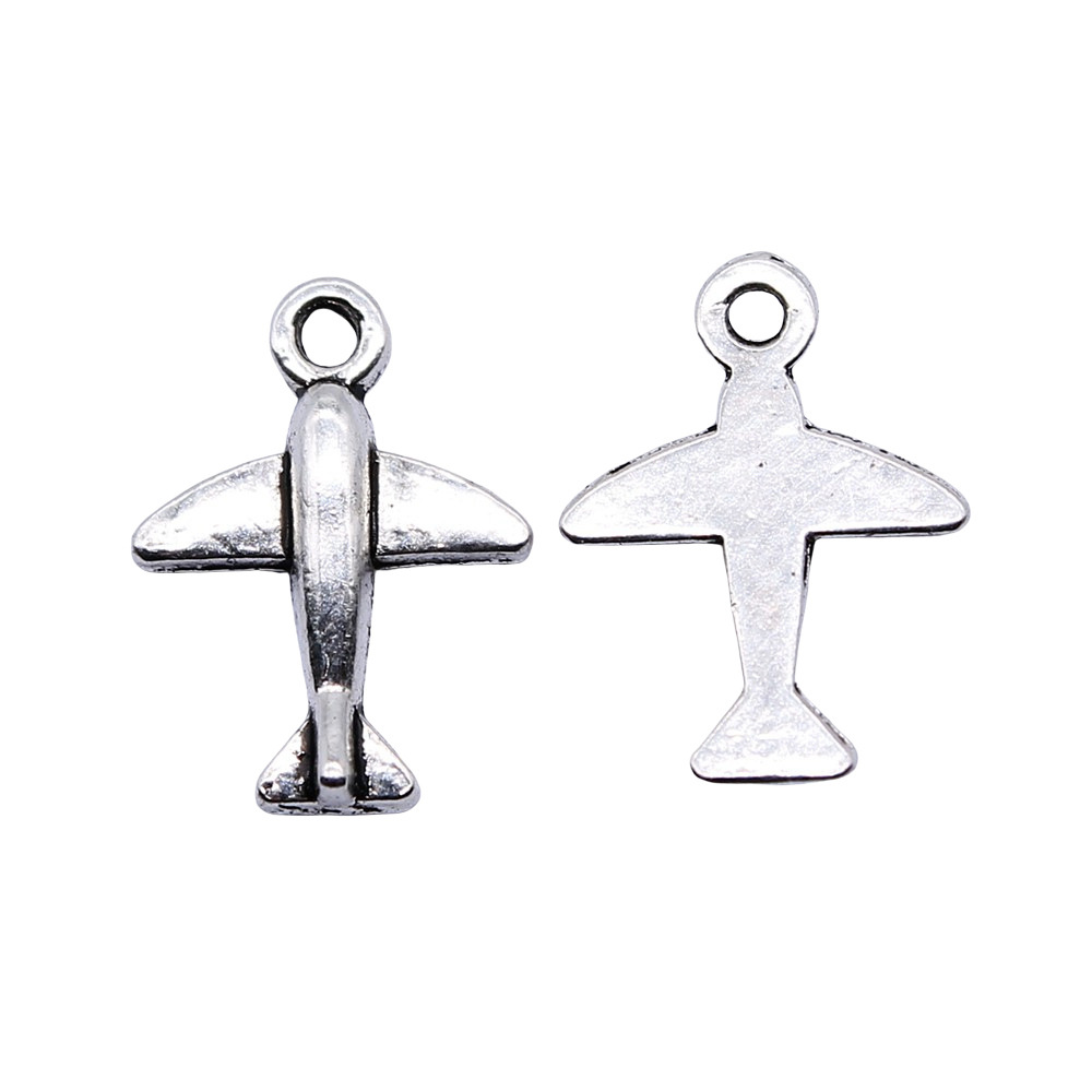 10pcs 11x15mm Antique Silver C - Vintage Fashion Stores ulasan dan harga