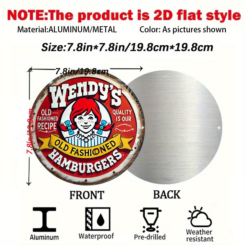 High Definition Metal Tin Sign - Vintage Fashion Hamburg ulasan dan harga