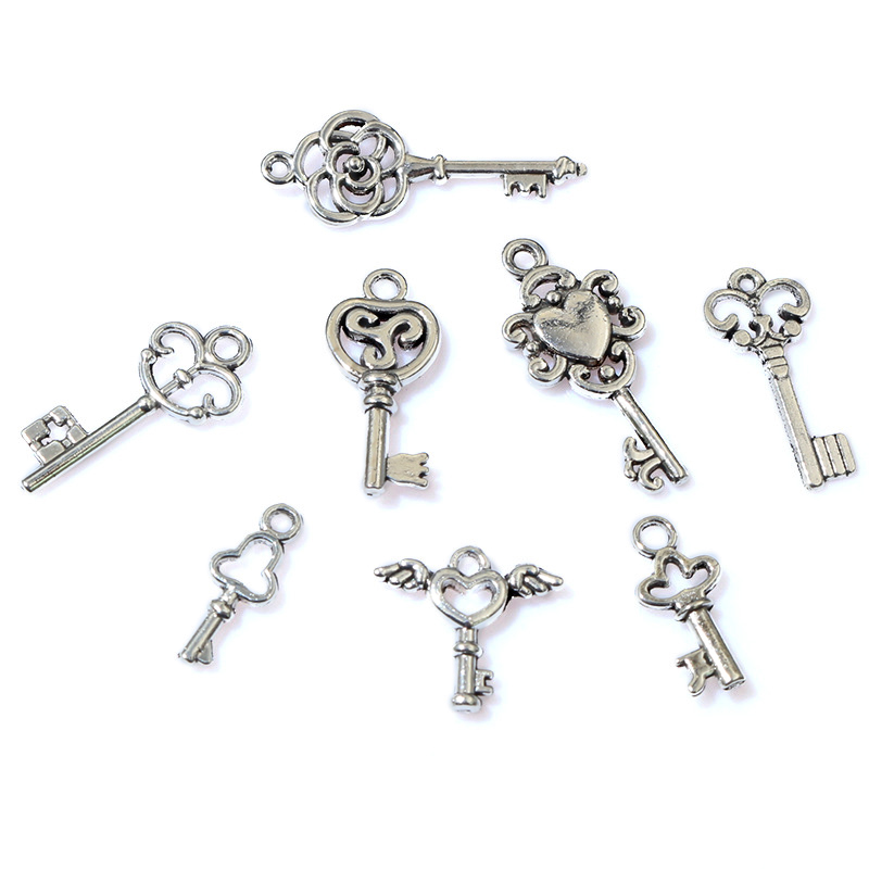 50pcs Vintage Small Key Charms - Vintage Fashion Stores ulasan dan harga