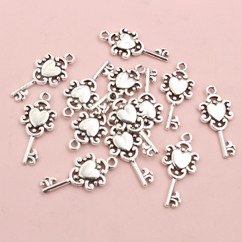 50pcs Vintage Small Key Charms - Vintage Fashion Stores ulasan dan harga