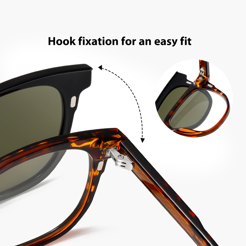 Fashion Sunglasses Man Clip On - Vintage Fashion Enthusiasts ulasan dan harga