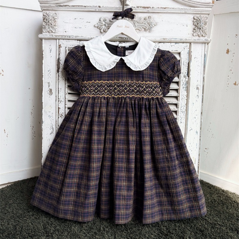 Vintage Dark Blue Hand-Embroid - Vintage Fashion La ulasan dan harga