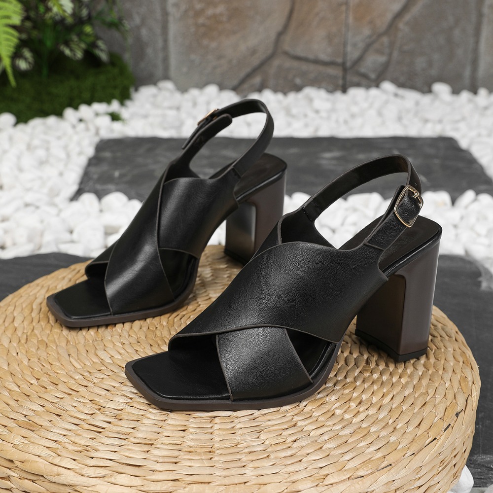 Women Sandals Vintage Square H - Vintage Fashion Dresses ulasan dan harga