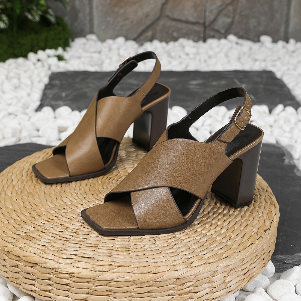Women Sandals Vintage Square H - Vintage Fashion Dresses ulasan dan harga