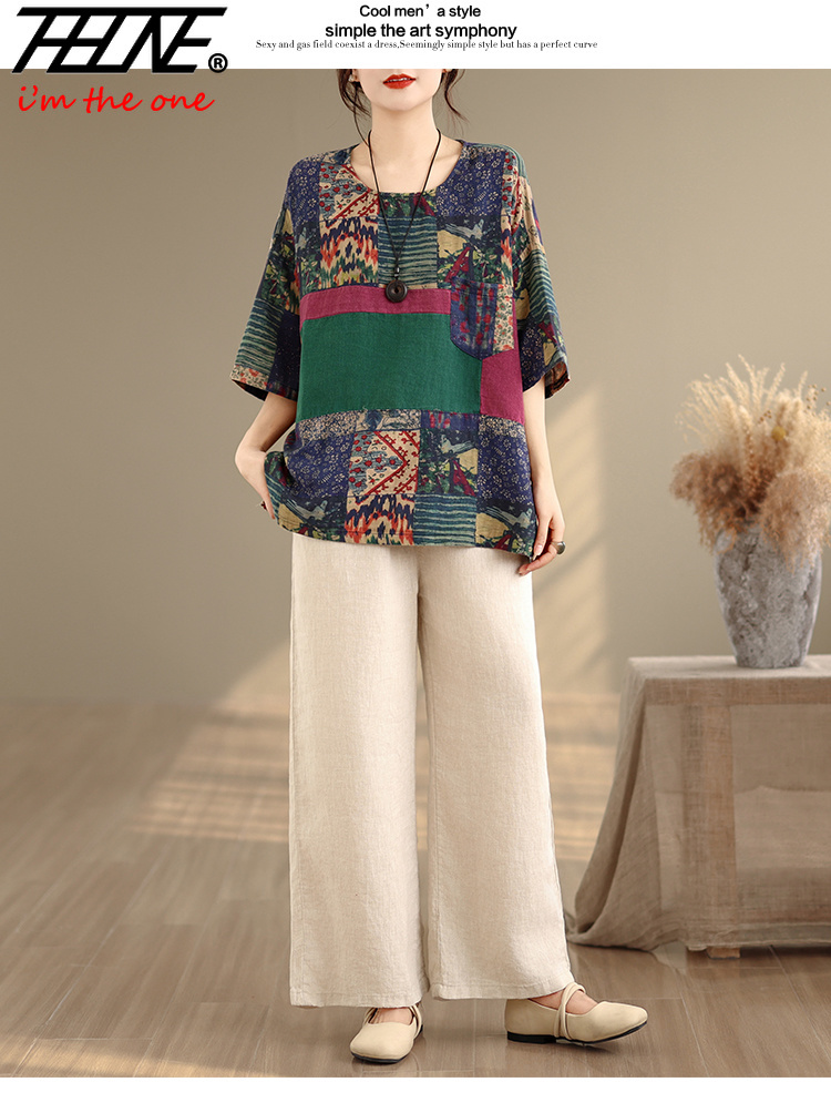THHONE Plus Size Fashion Summe - Vintage Fashion Jersey ulasan dan harga