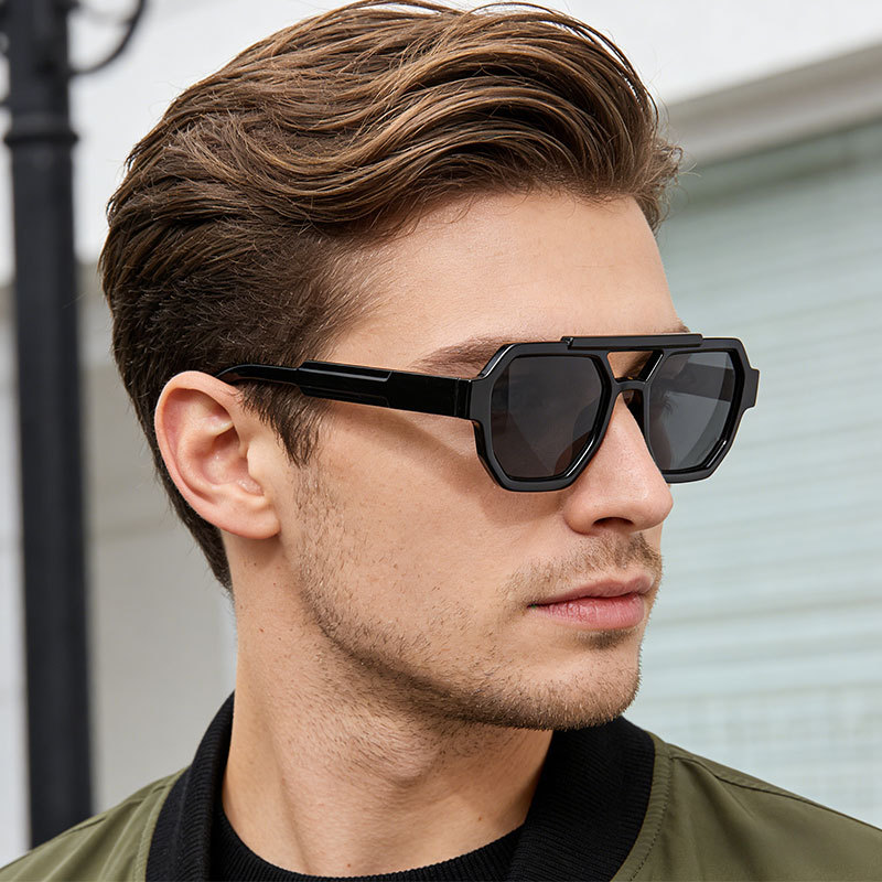 Women Men Square Sun Glasses R - Vintage Fashion Enthusiasts ulasan dan harga