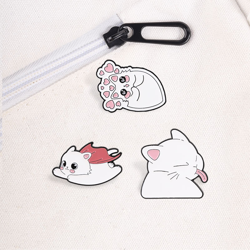 Mixed Enamel Pins Set Cute Cat - Vintage Fashion Quotes ulasan dan harga