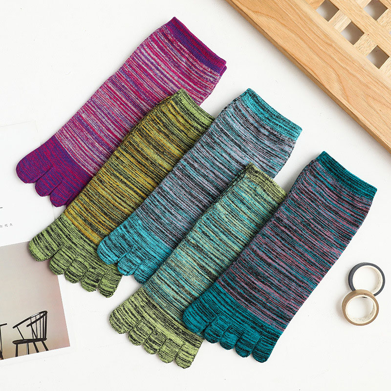 1/5 Pairs Man Colorful Toe Hap - Vintage Fashion Enthusiasts ulasan dan harga