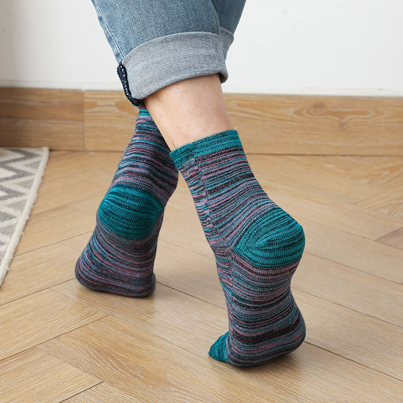 1/5 Pairs Man Colorful Toe Hap - Vintage Fashion Enthusiasts ulasan dan harga