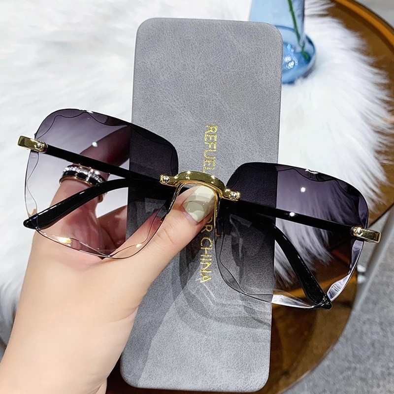 1/3PCS New Rimless Women's Sun - Vintage Outdoor Fashion ulasan dan harga