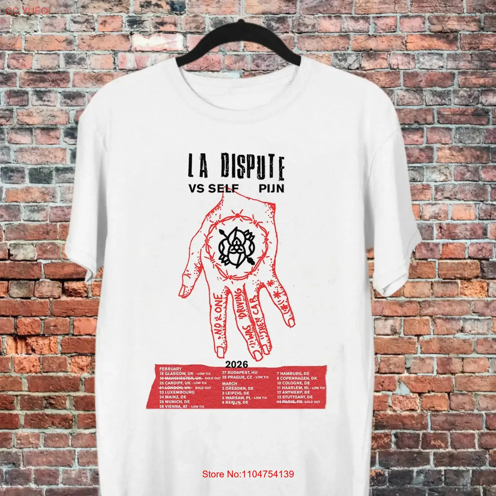 La Dispute Band Rock Tour VS S - Vintage Fashion La ulasan dan harga