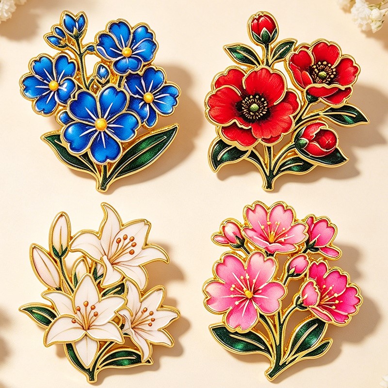 Cute Vintage Colorful Floral E - Vintage Fashion Stores ulasan dan harga