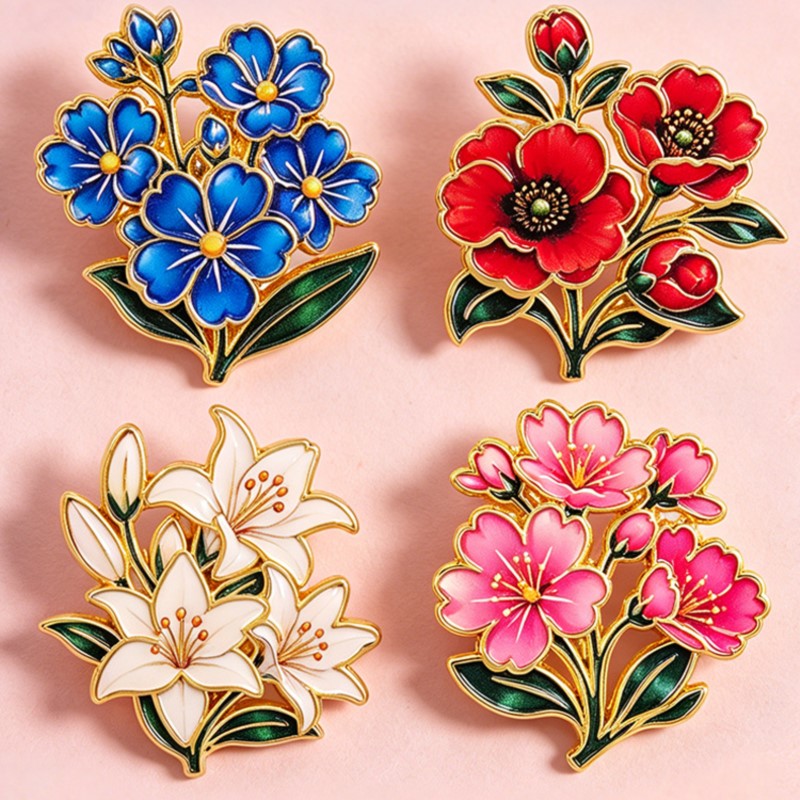 Cute Vintage Colorful Floral E - Vintage Fashion Stores ulasan dan harga