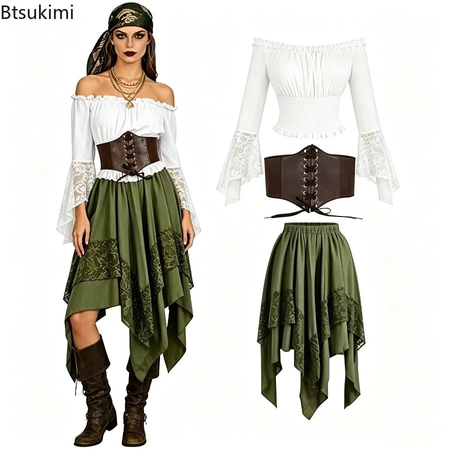 Halloween Renaissance Asymmetr - Vintage Fashion Dresses ulasan dan harga