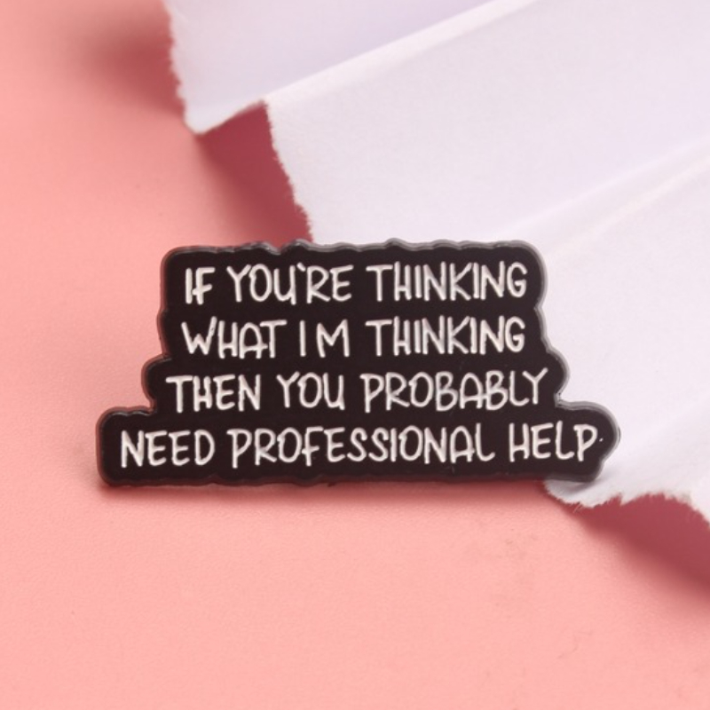Vintage Funny Humorous Enamel  - Vintage Fashion Quotes ulasan dan harga
