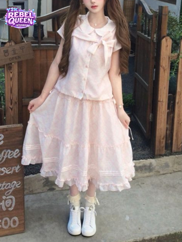 Japanese Vintage Sweet Bow Pet - Vintage Fashion Jersey ulasan dan harga